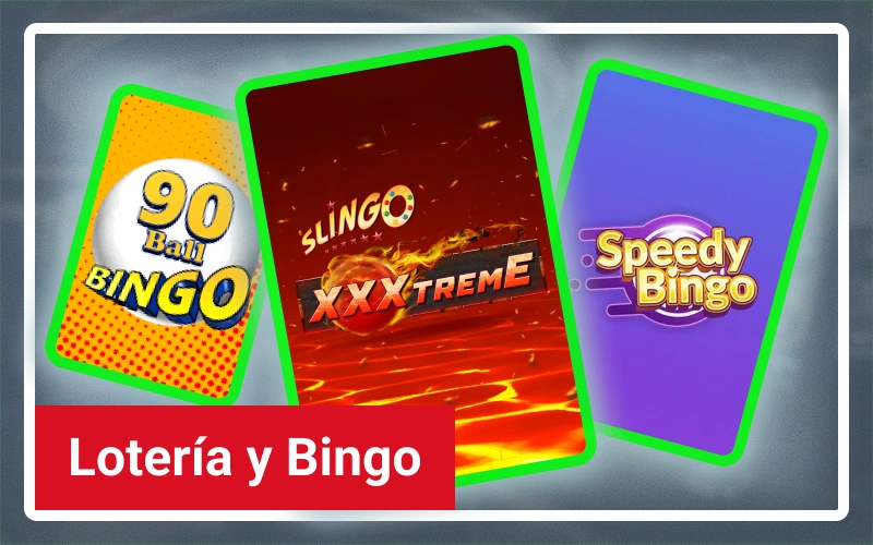 Juega salas de bingo y lotería online en Casinado oficial.