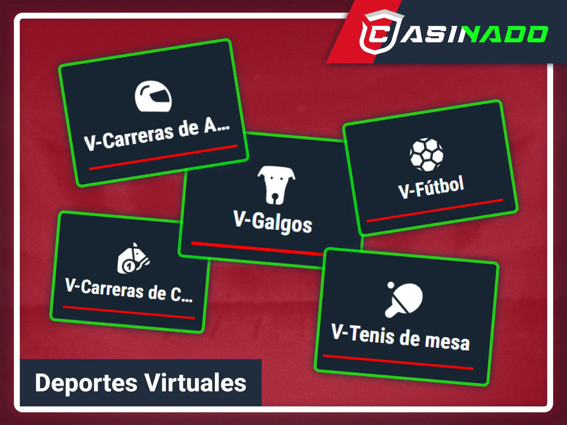Disfruta de partidos virtuales simulados por ordenador en Casinado oficial.