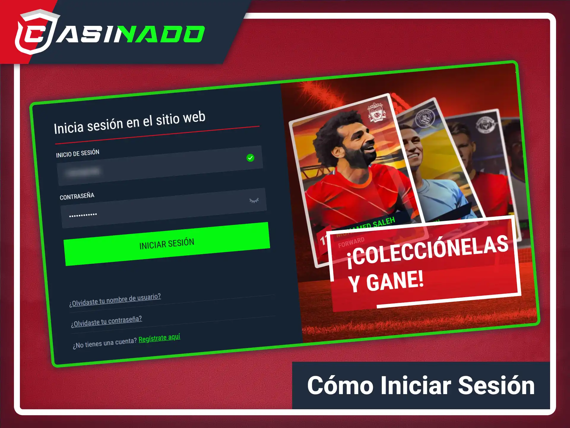 Accede de forma segura a tu cuenta en Casinado oficial.