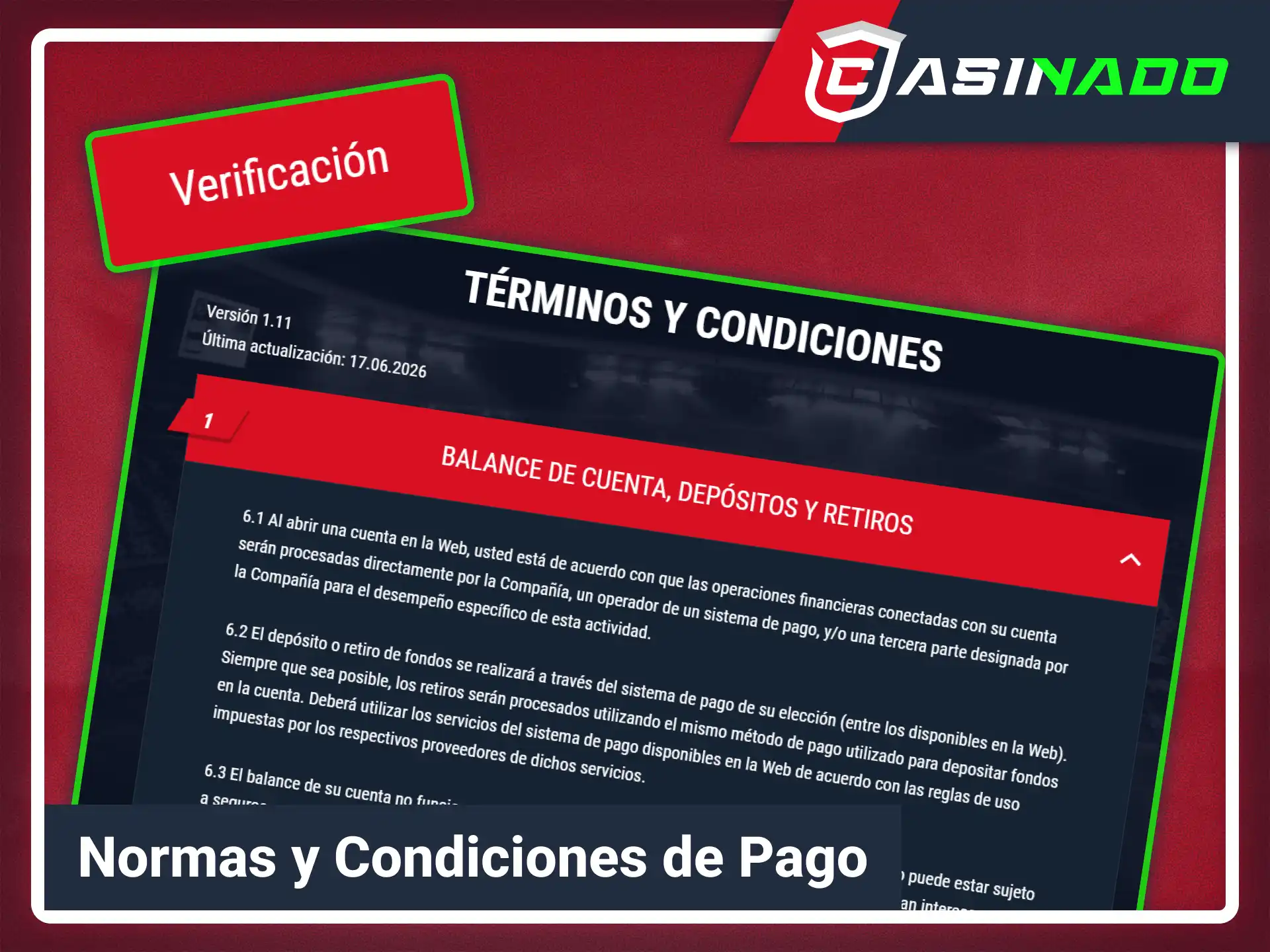 Resuelve errores comunes de pago con el soporte Casinado oficial.