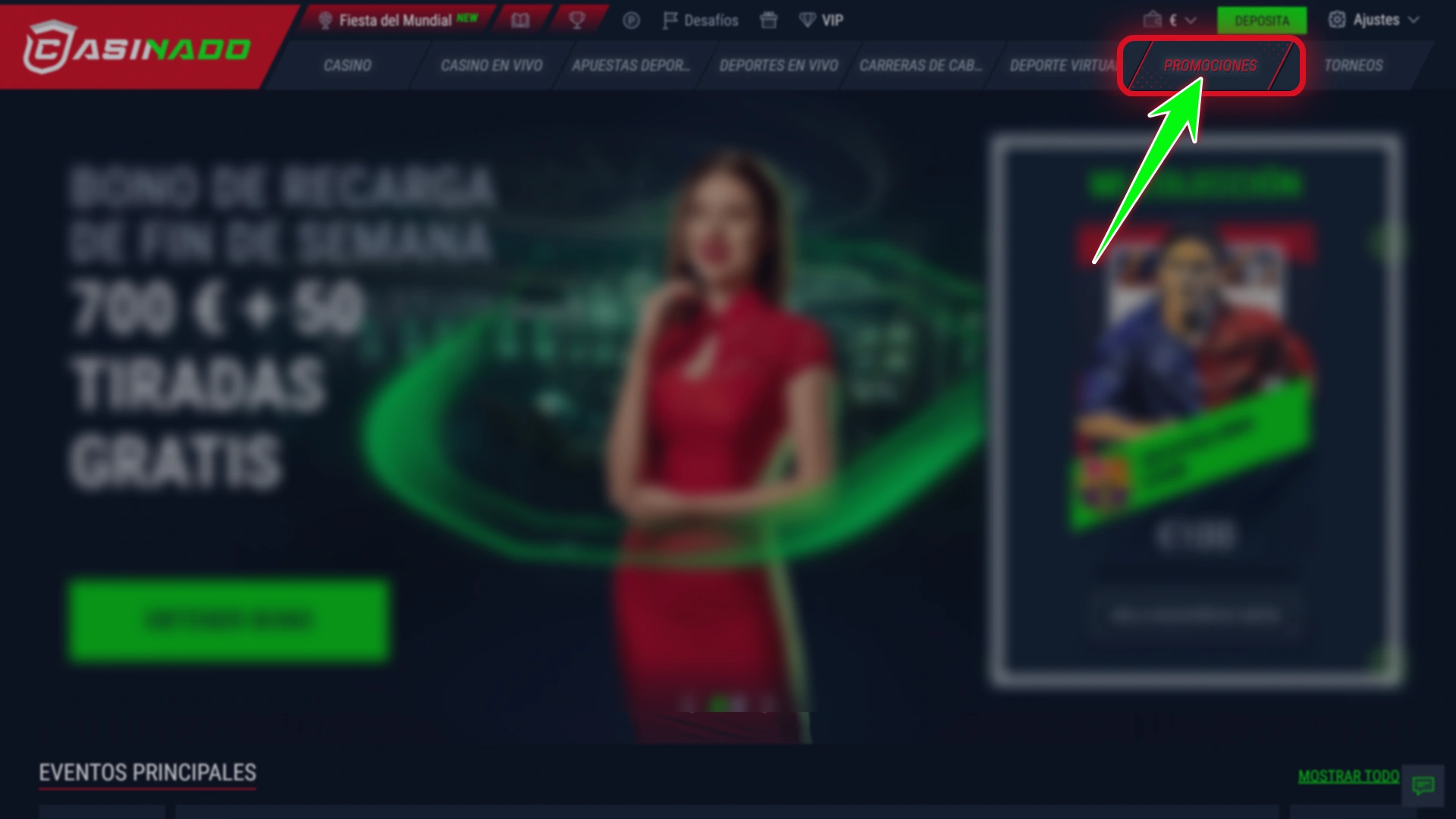 Comienza a jugar con tu saldo promocional en Casinado oficial.